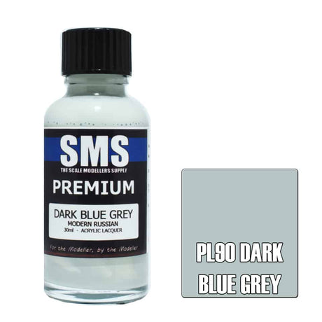 The Scale Modellers Supply - PL90 Premium DARK BLUE GREY Acrylic Lacquer 30ml Bottle