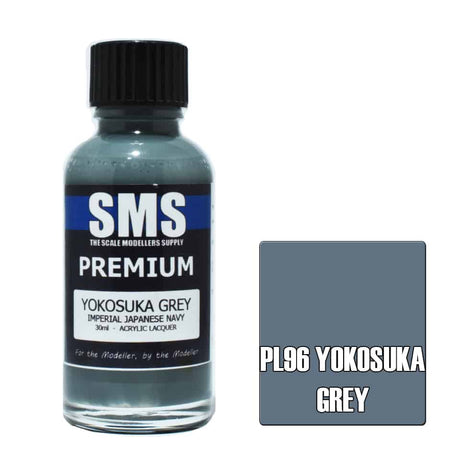 The Scale Modellers Supply - PL96 Premium PREMIUM YOKOSUKA GREY (IJN) Acrylic Lacquer 30ml Bottle