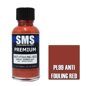 The Scale Modellers Supply - PL99 Premium ANTI FOULING RED Acrylic Lacquer 30ml Bottle