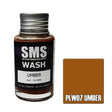 The Scale Modellers Supply - PLW07 - WASH UMBER 30ML BOTTLE