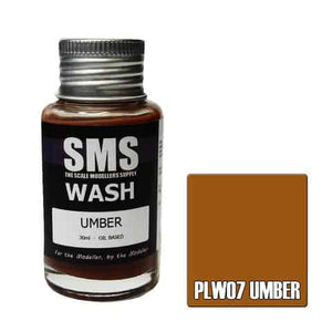 The Scale Modellers Supply - PLW07 - WASH UMBER 30ML BOTTLE