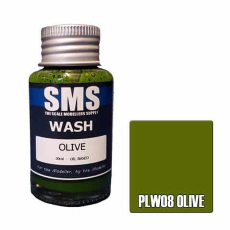 The Scale Modellers Supply - PLW08 - WASH OLIVE 30ML BOTTLE