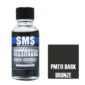 The Scale Modellers Supply - PMT11 Metallic Dark Bronze Acrylic Lacquer 30ml Bottle
