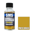 The Scale Modellers Supply - PMT13 Metallic Brass Acrylic Lacquer 30ml Bottle