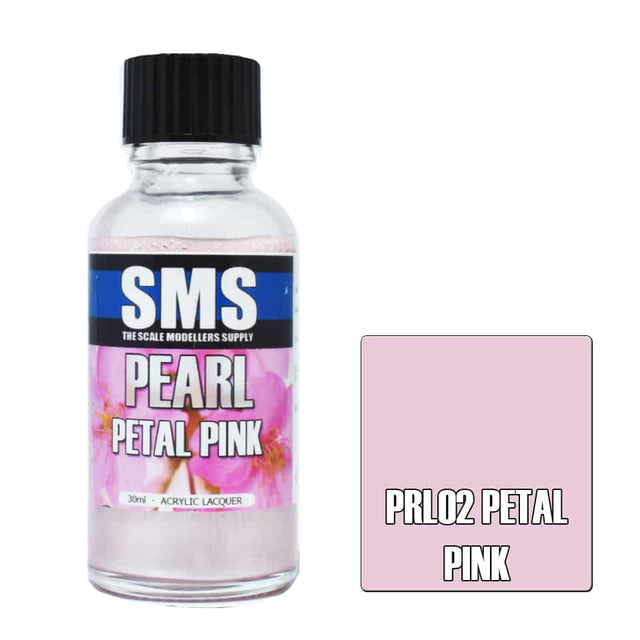 The Scale Modellers Supply - PRL02 Pearl Petal Pink Acrylic Lacquer 30ml Bottle