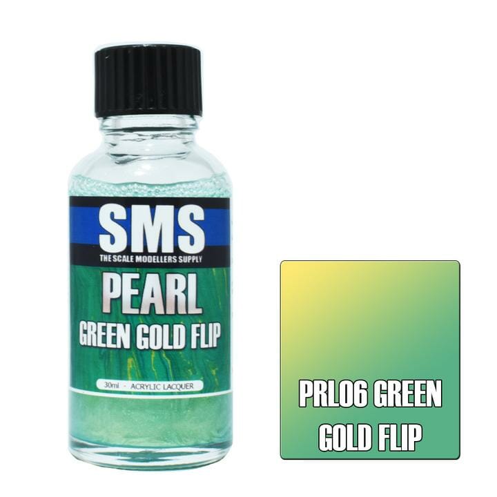 The Scale Modellers Supply - GREEN PEARL COLOUR SET Acrylic Lacquer 4x 30ml Bottles Set #SET10