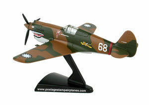 Postage Stamp - 1/90 Scale - PS53541 - Curtiss P-40B Warhawk "Hell’s Angel" Diecast Scale Model Replica
