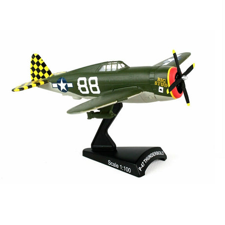 Postage Stamp - 1/100 Scale - PS53592 - P-47 Thunderbolt "Big Stud" Diecast Scale Model Replica