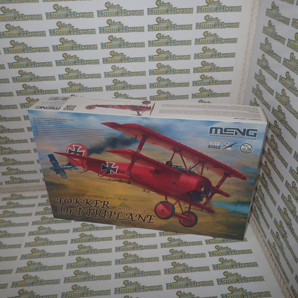 Meng Models – 1:32 Scale - QS-002s Fokker Dr.I Triplane "Red Baron" Plastic Model Kit