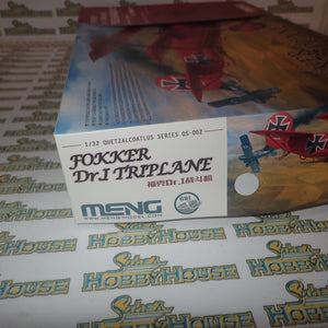 Meng Models – 1:32 Scale - QS-002s Fokker Dr.I Triplane "Red Baron" Plastic Model Kit