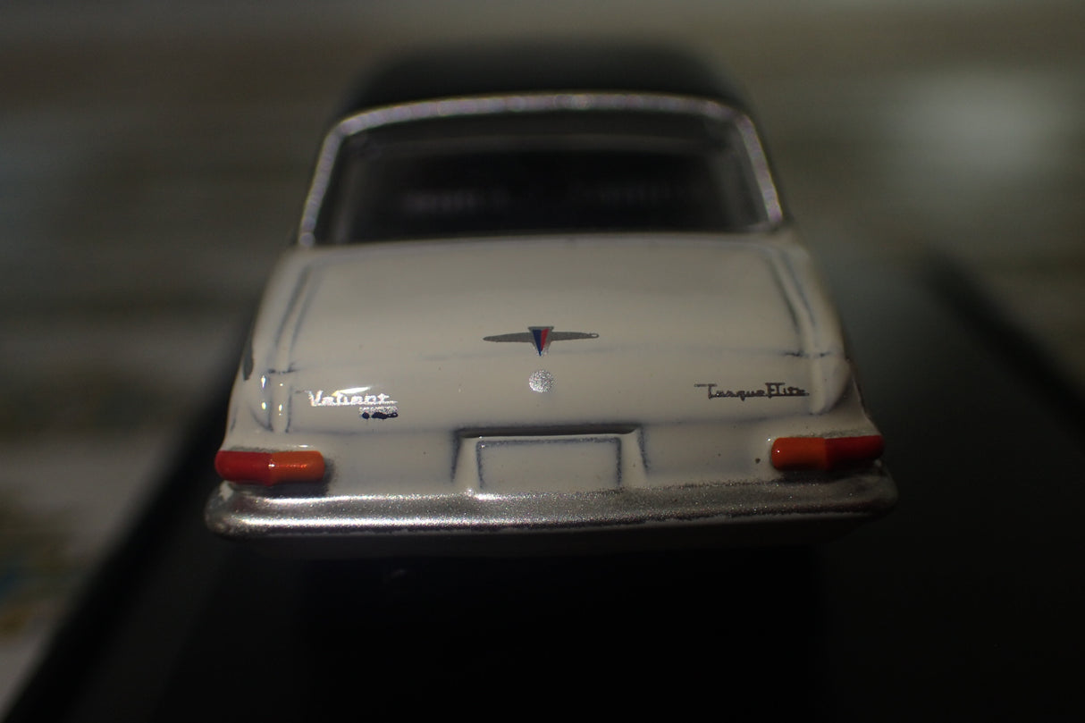 Road Ragers Precision Scale Models – 1:87/HO – 1963 Valiant AP5 in Alpine White with Black Vinyl Roof