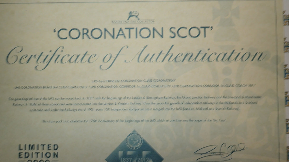 Hornby R3092 - OO Hornby Coronation Scot Train Pack - Limited Edition - Ltd Edition