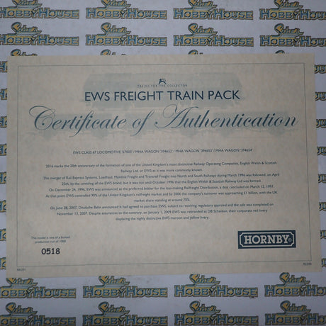 Hornby R3399 - OO EWS Freight Train Pack Ltd Edition of 1000 DCC READY