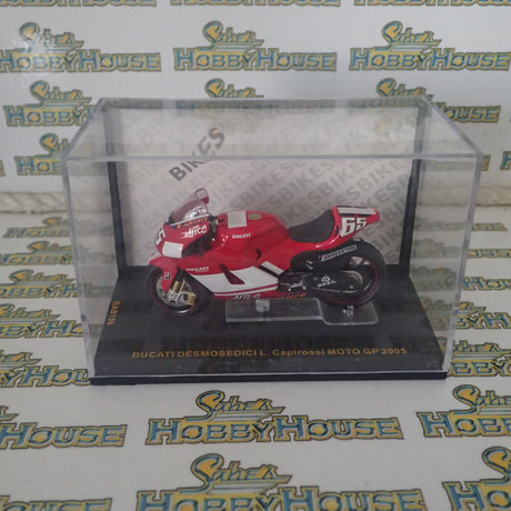 IXO Models RAB1065 - 1/24 Scale Ducati Desmosedici #65 L.Capirossi MotoGP 2005 Scale Model Replica