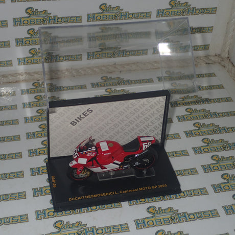 IXO Models RAB106 - 1/24 Scale Ducati Desmosedici #65 L.Capirossi MotoGP 2005 Scale Model Replica