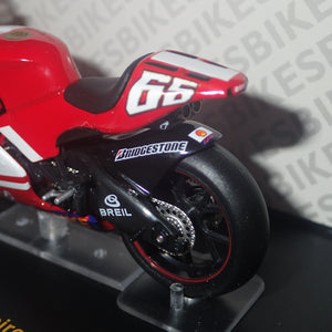 IXO Models RAB106 - 1/24 Scale Ducati Desmosedici #65 L.Capirossi MotoGP 2005 Scale Model Replica