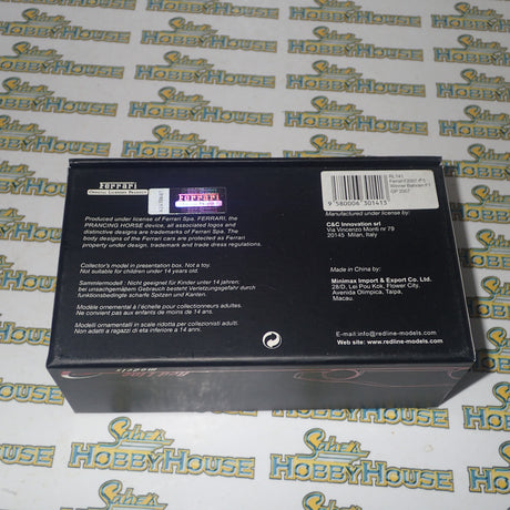 Red Line Models RL141 - 1/43 Scale - Ferrari F2007 #5 Felipe Massa Winner Bahrain F1 GP 2007 Scale Model Replica