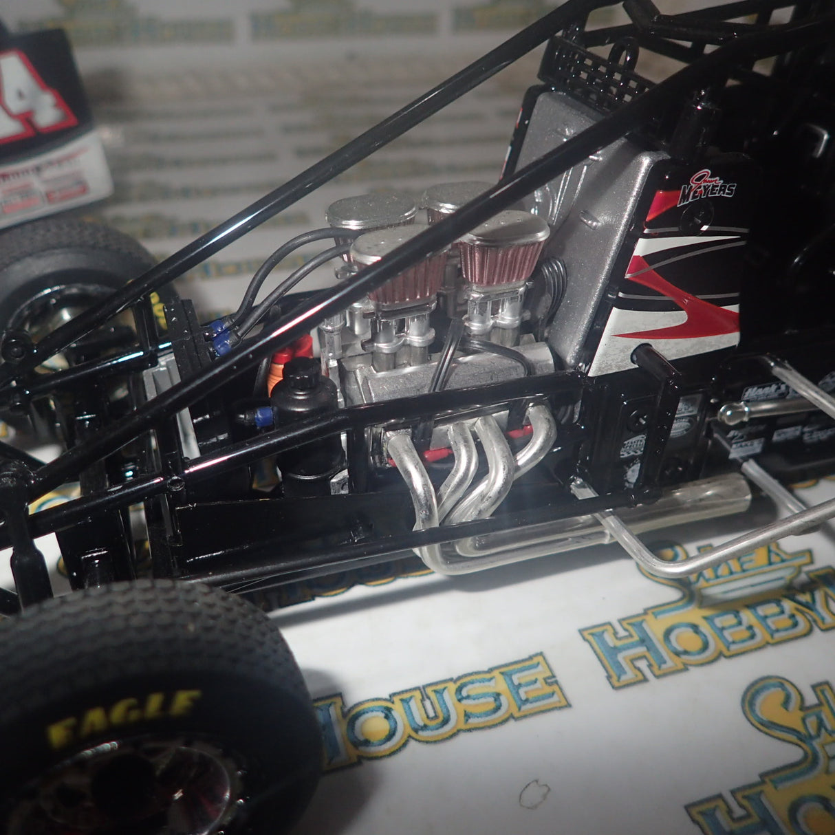 R&R Sprint Cars RR181114 - 1/18 Scale Jason Meyers - Back 2 Back Champion 2011