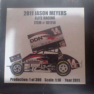 R&R Sprint Cars RR181114 - 1/18 Scale Jason Meyers - Back 2 Back Champion 2011