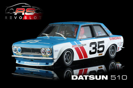 Revo Slot RS0200 – 1/32 Scale DATSUN 510 DATSUN 510 BRE #35 SCCA TRANSAM 1972 Mike Downs