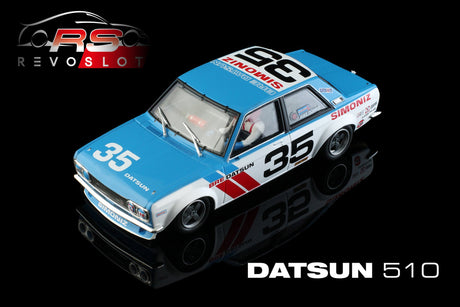 Revo Slot RS0200 – 1/32 Scale DATSUN 510 DATSUN 510 BRE #35 SCCA TRANSAM 1972 Mike Downs