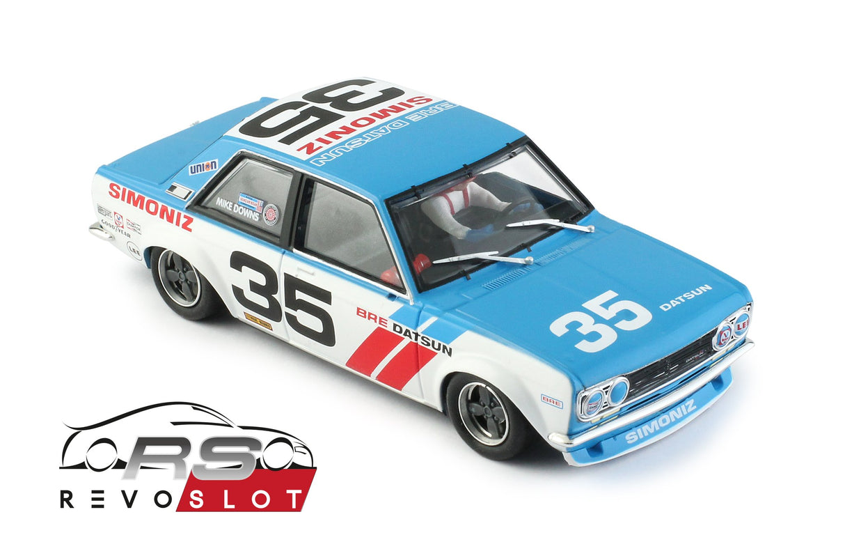 Revo Slot RS0200 – 1/32 Scale DATSUN 510 DATSUN 510 BRE #35 SCCA TRANSAM 1972 Mike Downs