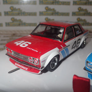 Revo Slot RS0202 – 1/32 Scale DATSUN 510 TWIN SET #35 & #46 SCCA TRANSAM 1972 Mike Downs & John Morton