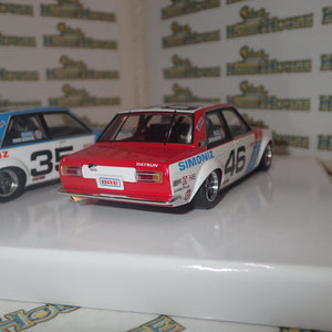 Revo Slot RS0202 – 1/32 Scale DATSUN 510 TWIN SET #35 & #46 SCCA TRANSAM 1972 Mike Downs & John Morton