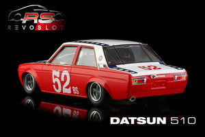 Revo Slot RS0203 – 1/32 Scale DATSUN 510 #52 SCCA 1974 Harry Stewart’s