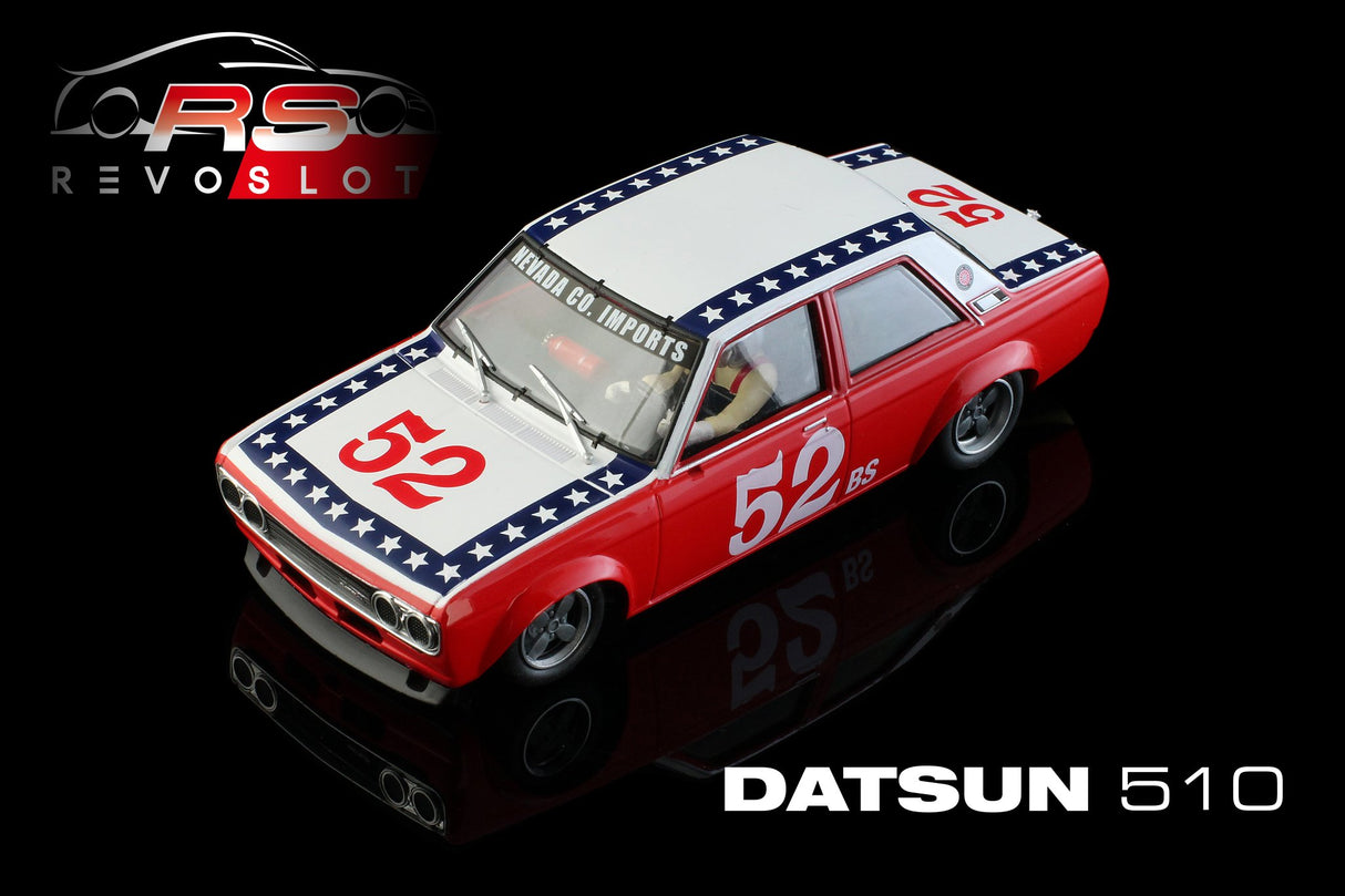 Revo Slot RS0203 – 1/32 Scale DATSUN 510 #52 SCCA 1974 Harry Stewart’s