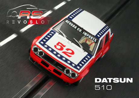Revo Slot RS0203 – 1/32 Scale DATSUN 510 #52 SCCA 1974 Harry Stewart’s
