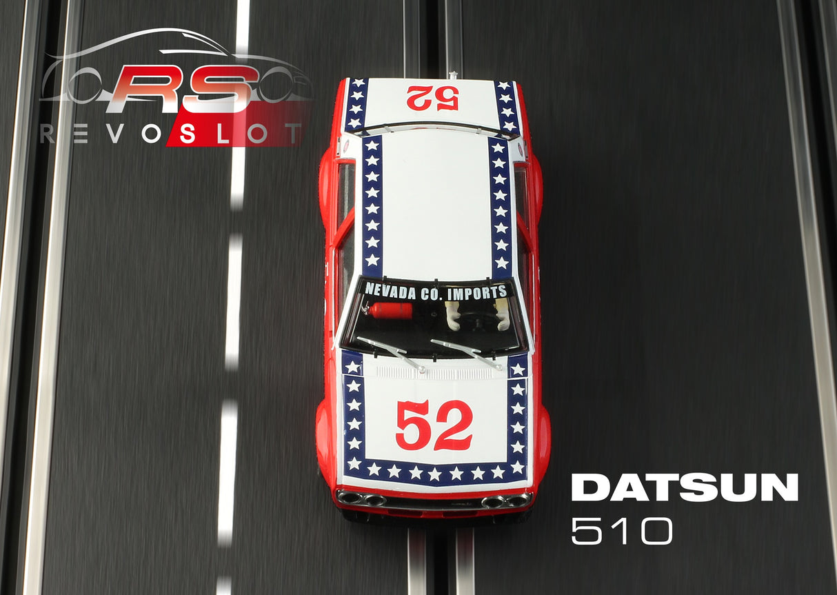 Revo Slot RS0203 – 1/32 Scale DATSUN 510 #52 SCCA 1974 Harry Stewart’s