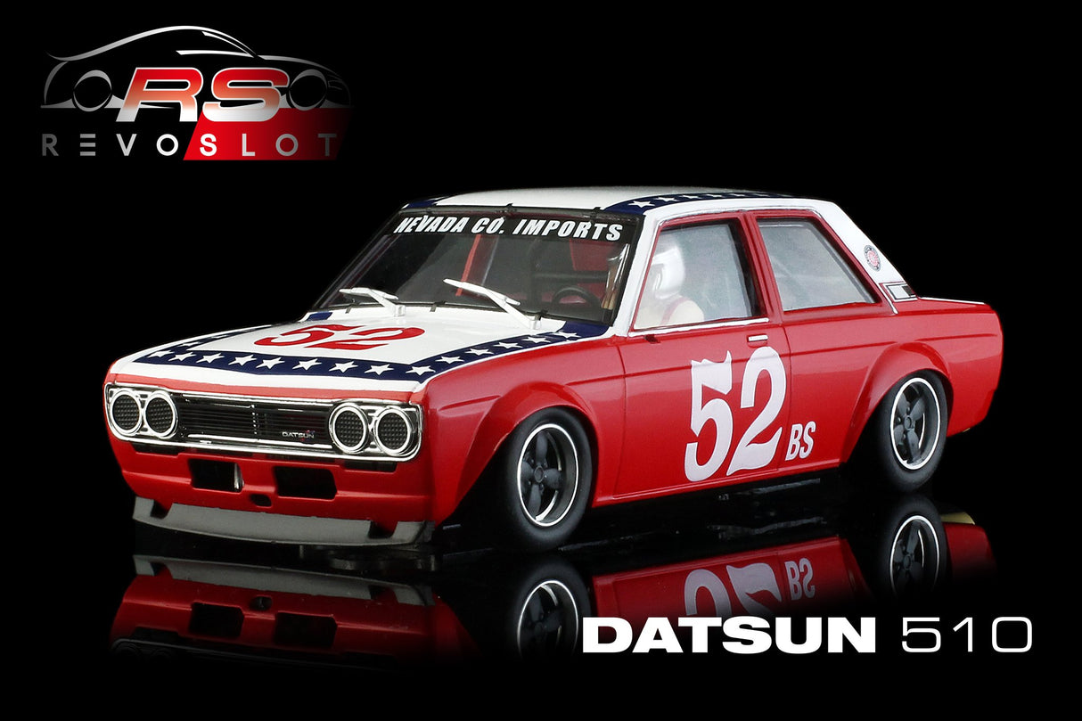 Revo Slot RS0203 – 1/32 Scale DATSUN 510 #52 SCCA 1974 Harry Stewart’s