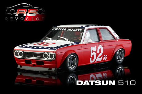 Revo Slot RS0203 – 1/32 Scale DATSUN 510 #52 SCCA 1974 Harry Stewart’s