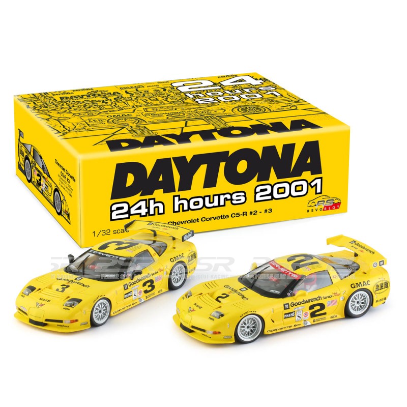 RevoSlot RS0217 - Chevrolet Corvette C5-R Daytona 201 Twin Pack 1:32 slot cars