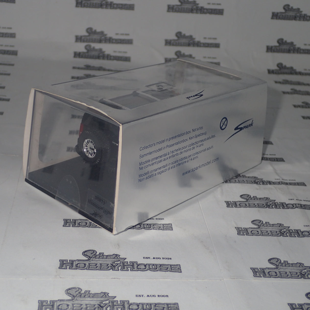 Spark Models S0873 - 1/43 Scale - Hummer H3 2006 in Black Scale Model Replica