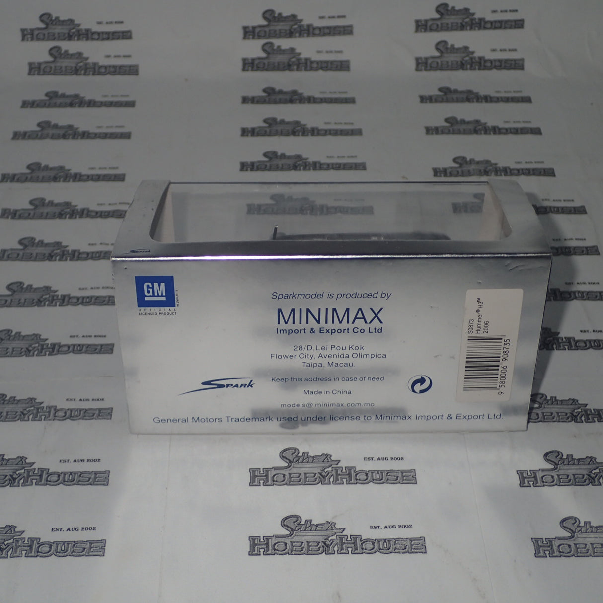 Spark Models S0873 D1 - 1/43 Scale - Hummer H3 2006 in Black Scale Model Replica