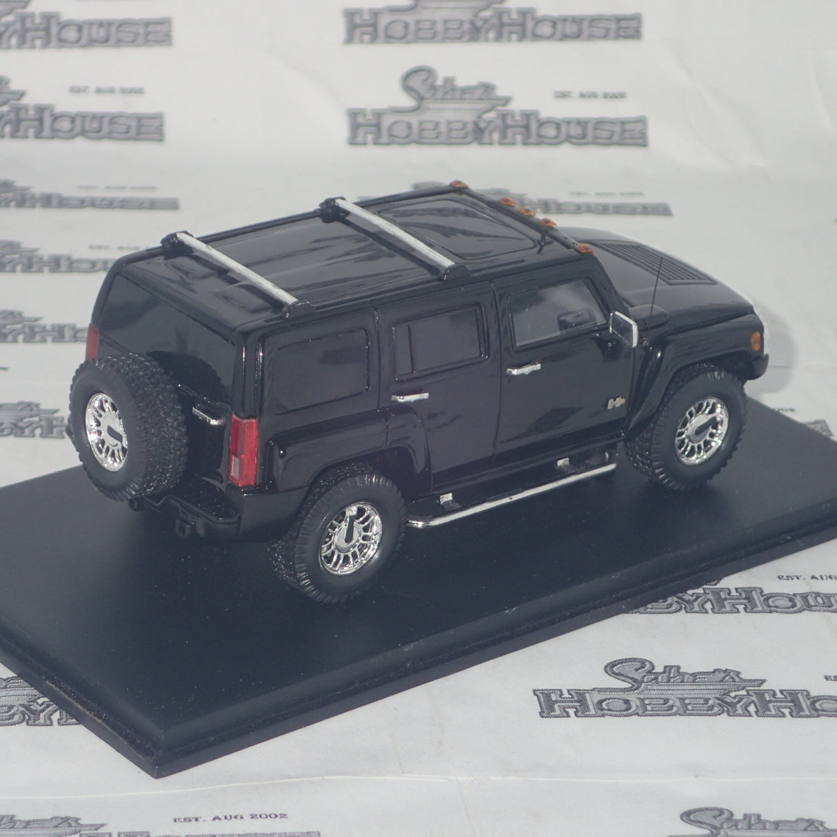 Spark Models S0873 D1 - 1/43 Scale - Hummer H3 2006 in Black Scale Model Replica