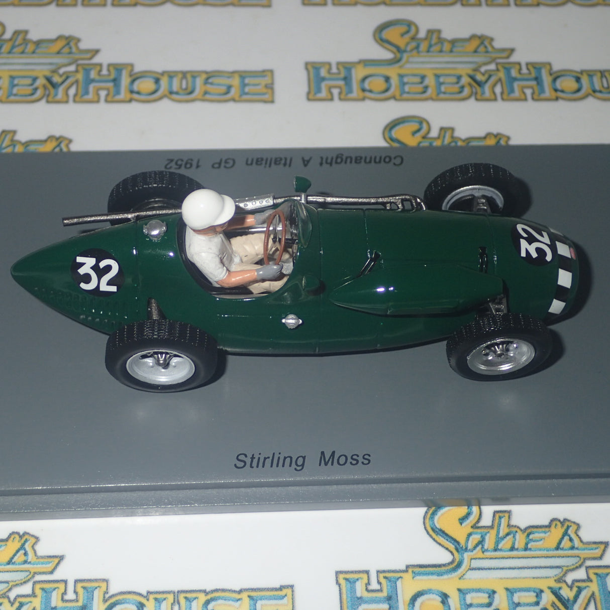 Spark Models S4808 - 1/43 Scale Connaught A Italian GP 1952 #32 Stirling Moss Resin Scale Model Replica