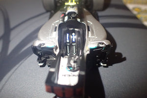 Spark S5025 1/43 Scale - Mercedes AMG Petronas Motorsport F1 W07 Hybrid #6 Nico Rosberg Abu Dhabi GP World Champion 2016 Scale Model Replica with Figure