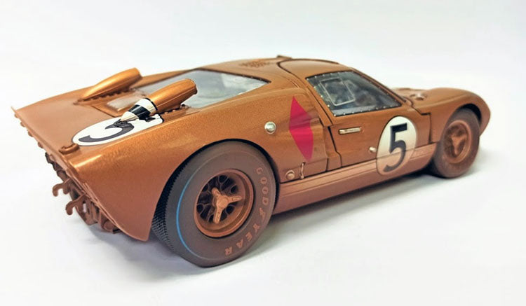 Shelby Collectibles SC-403R - 1/18 Scale #5 FORD GT40 MKII - 24 HOURS OF LE MANS 1966 - 3RD PLACE - AFTER RACE