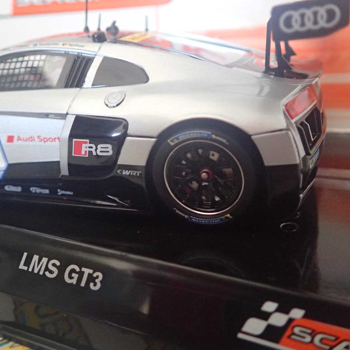 Scaleauto SC-6163R - 1/32 Scale - Audi R8 LMS GT3 24h Nurburgring 2015 #28 R Chassis Slot Car