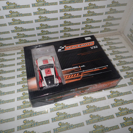 ScaleAuto SC-6179a - 1/32 Scale 2017 Chevrolet Corvette C7R GT3 Cup Edition White / Red R-Version Slot Car