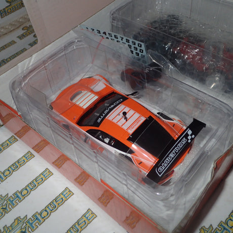 ScaleAuto SC-6179d - 1/32 Scale 2017 Chevrolet Corvette C7R GT3 Cup Edition Orange / White R-Version Slot Car