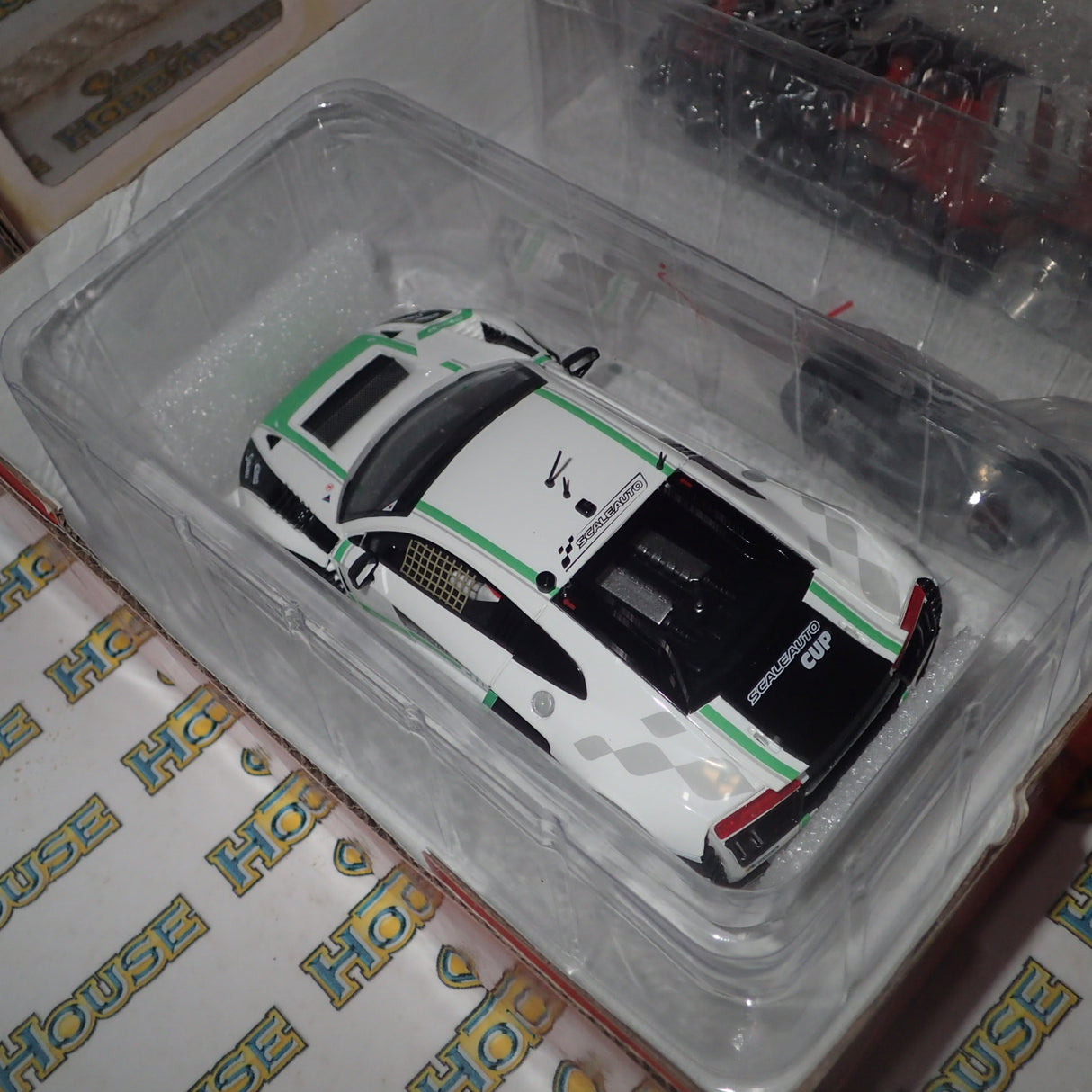 Scaleauto SC-6180c - 1/32 Scale Audi R8 LMS GT3 Cup 2017 in White/Green Slot Car