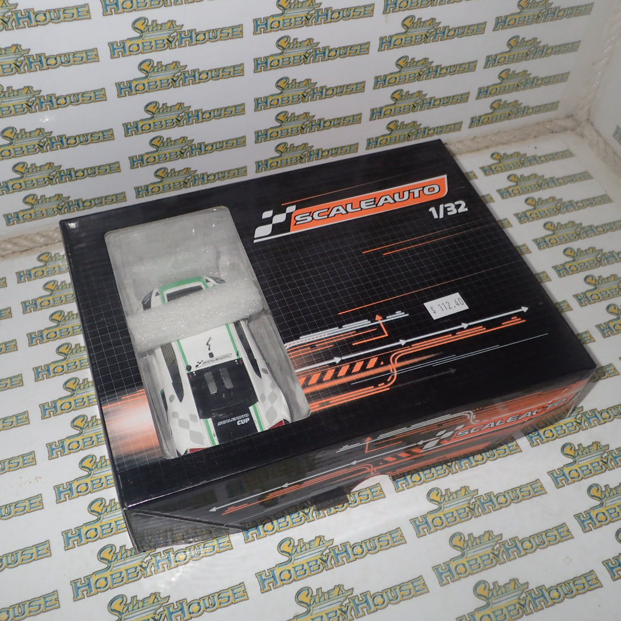 Scaleauto SC-6180c - 1/32 Scale Audi R8 LMS GT3 Cup 2017 in White/Green Slot Car