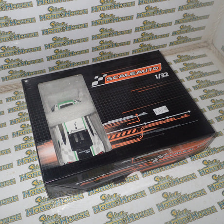 Scaleauto SC-6180c - 1/32 Scale Audi R8 LMS GT3 Cup 2017 in White/Green Slot Car