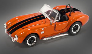 Shelby Collectibles SC-705-O - 1/64 1965 Shelby Cobra 427 S/C - Orange w/ Black Stripes