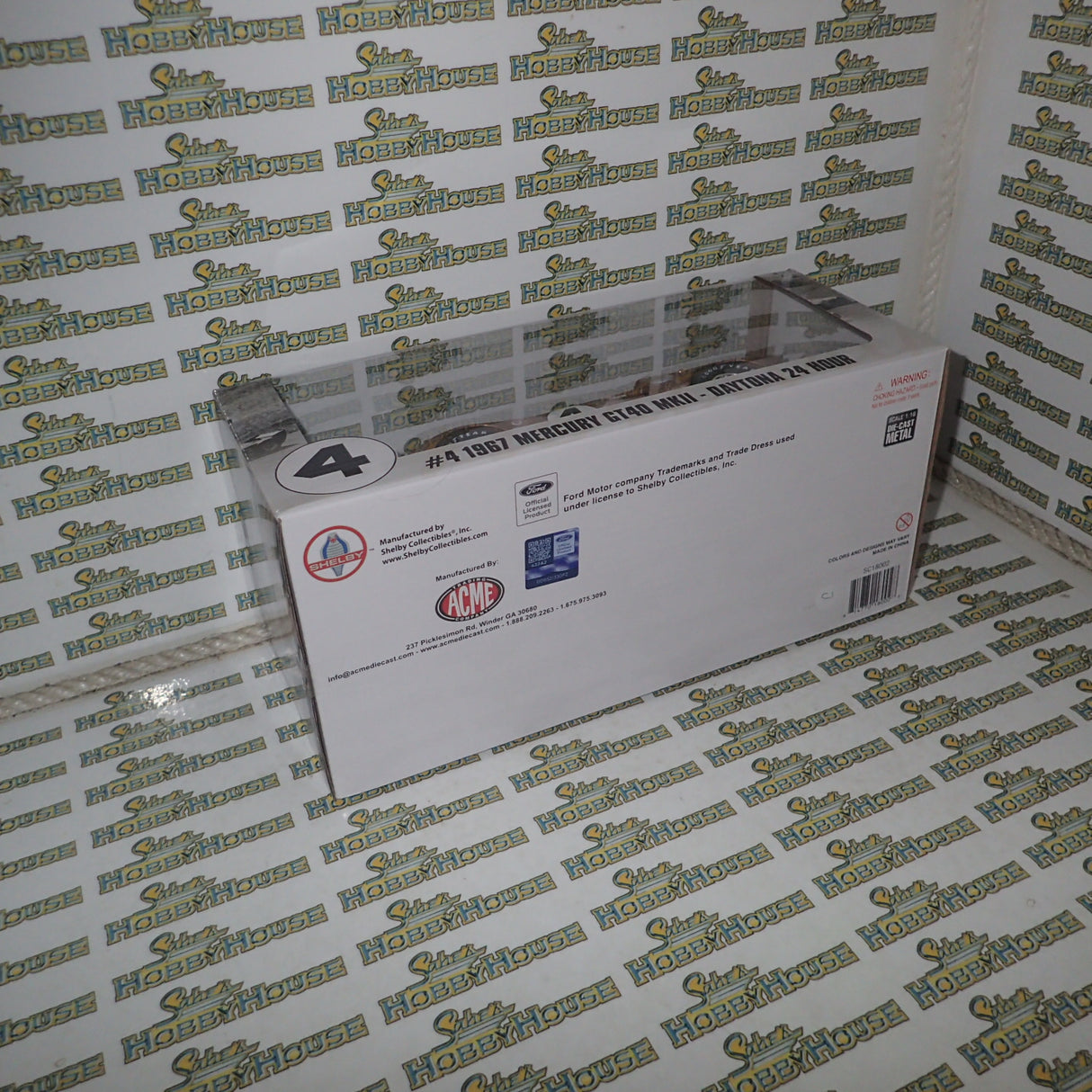 Shelby Collectibles SC18002 - 1/18 Scale #4 1967 Mercury GT40 MKII - Daytona 24 Hour