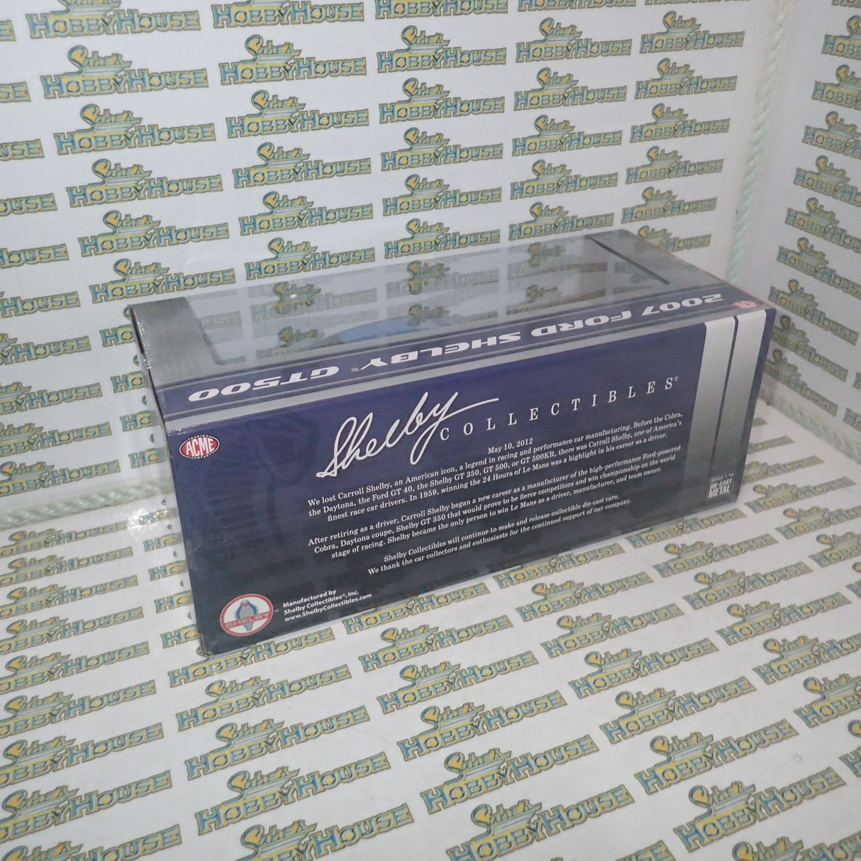 Shelby Collectibles SC18006 - 1/18 2007 Ford Mustang Shelby GT500 - Windveil Blue scale replica